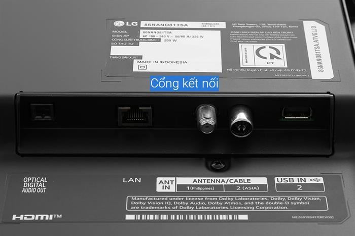 Smart Tivi NanoCell LG 4K 86 Inch 86NANO81TSA&nbsp;